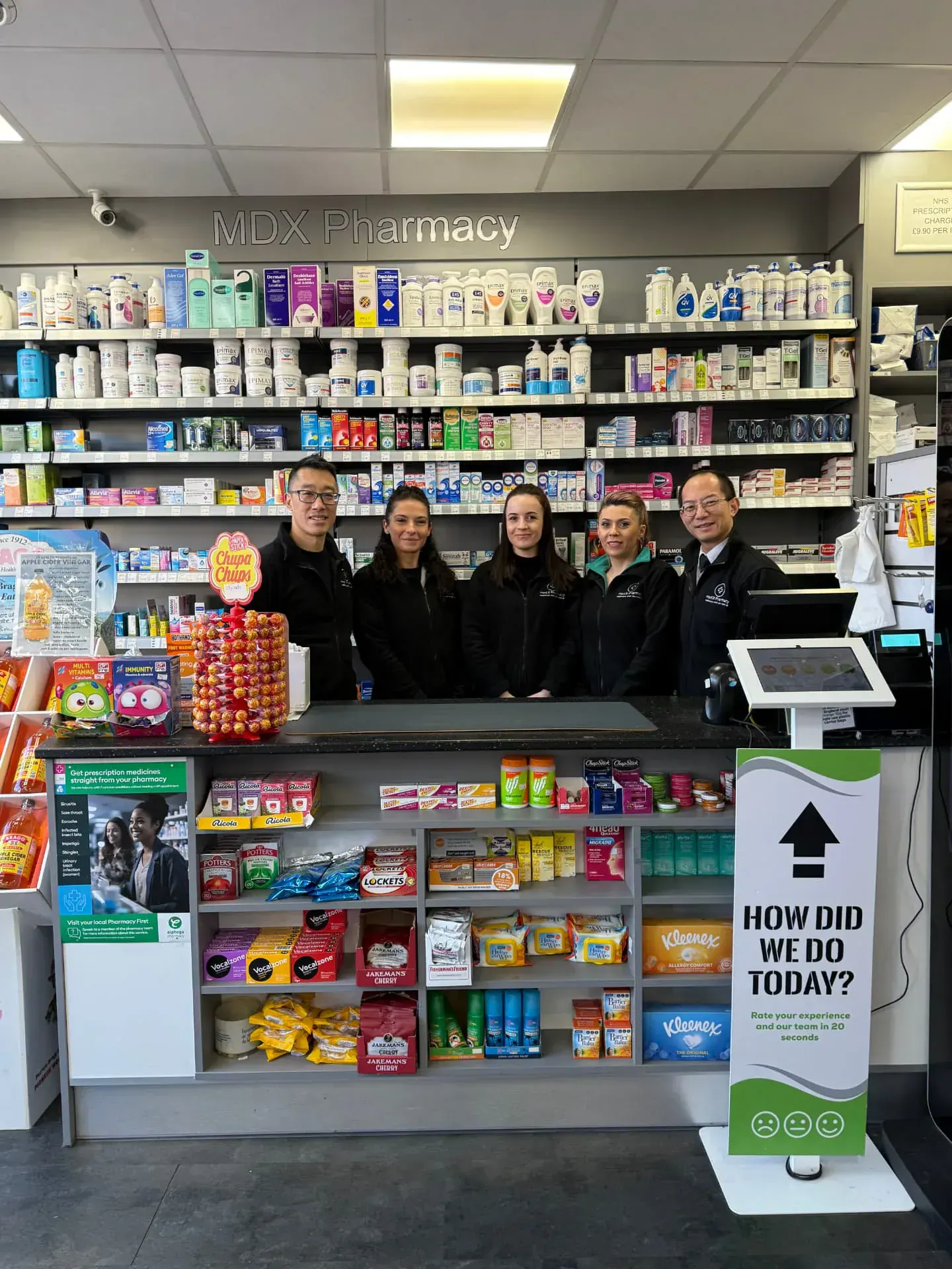 The Medix Pharmacy team behind the counter
